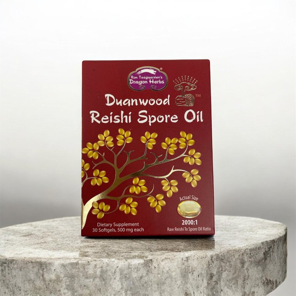 DRAGON HERBS Duanwood Reishi Spore Oil 30 Softgels 500 mg Each EXP 06/2028 NWDB.